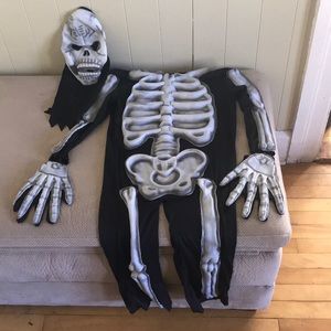 Used once glow-in-the-dark skeleton costume